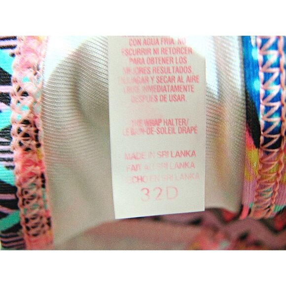 Victoria's Secret The Hottie Cheeky Swim 2 Piece Bikini Set Aztec Neon 32D Small - Picture 5 of 12